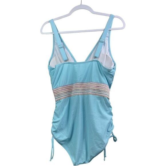 Blooming Jelly Light Blue One-Piece Swimsuit - Picture 4 of 13
